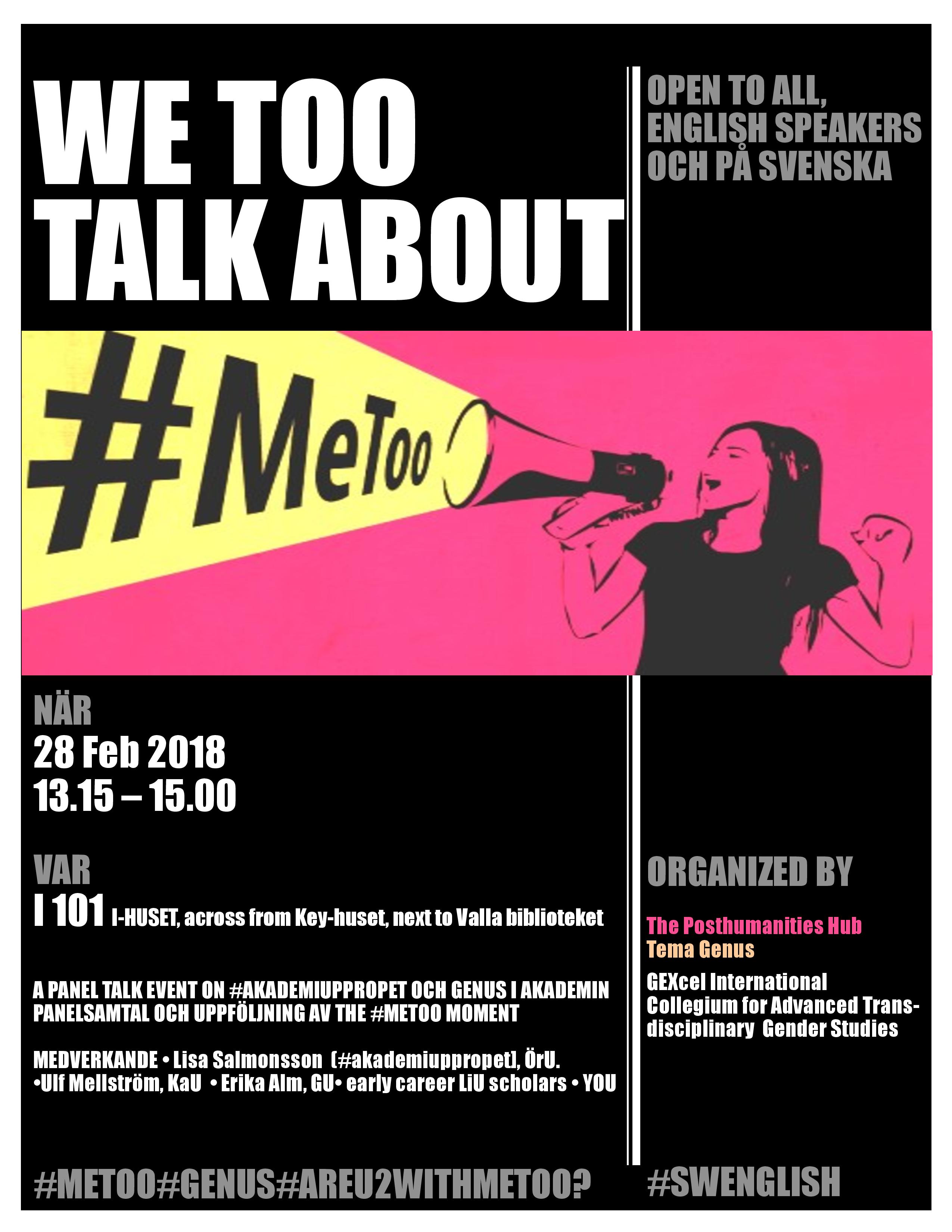 metoo event 28th Feb LiU